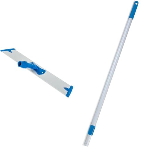 Carlisle 24-Inch Aluminum Flat Mop Set with Telescopic Handle