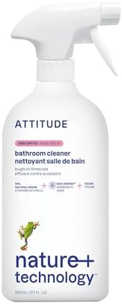 ATTITUDE Bathroom Cleaner Spray 271 Fl Oz EWG Verified Plant-Based Vegan