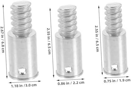 Ipetboom Broom Handle Adapter Set 3pcs Threaded Tip Connectors