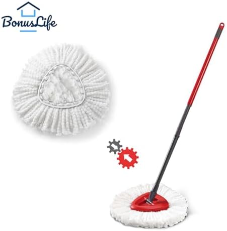 BonusLife 2-Pack Mop Head for EasyWring 1-Tank Spin Mop System