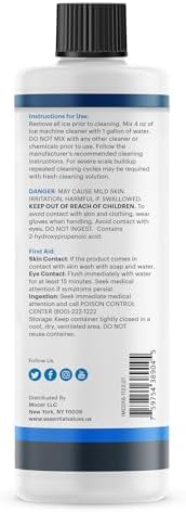 Essential Values Ice Machine Cleaner Descaler 2-Pack