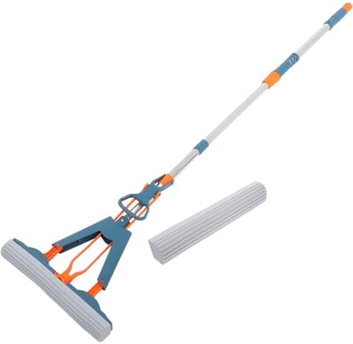 Ipetboom Reusable Sponge Mop with Long Handle