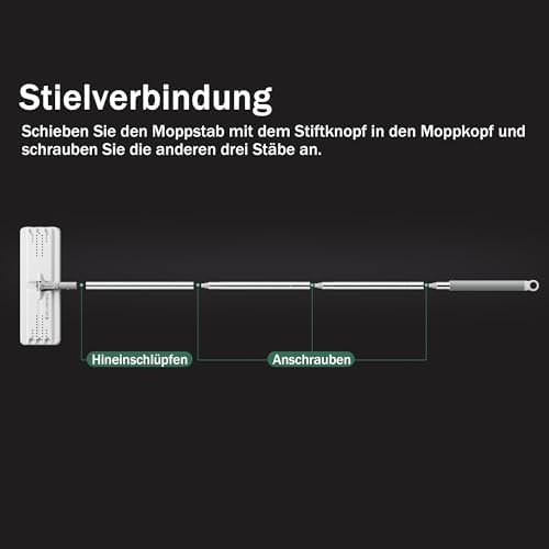 JOYMOOP Mop Handle Extension Rods Pack of 2