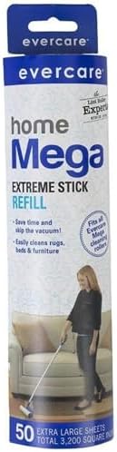 Evercare Mega Large Surface Roller Refill 50 Sheets 6 Pack