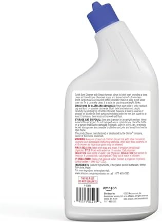 Amazon Basics Toilet Bowl Cleaner with Bleach and Fresh Scent