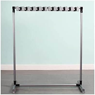 SHIJINHAO Mop Broom Holder with 5 Hooks and 6 Slots