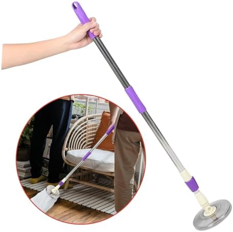 Ipetboom Rotating Mop Handle Stainless Steel Detachable