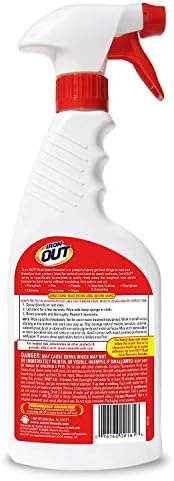 OUT Iron Out Rust Stain Remover Spray Gel 16 Fl Oz 2 Pack