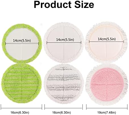 GreeSuit Electric Mop Pads 63 Inch 8 Pack Replacement