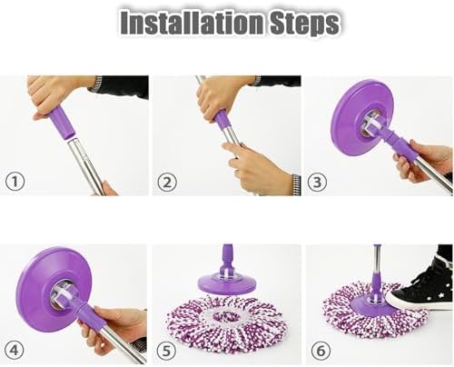 Midremer Spin Mop Replacement Handle 49-inch