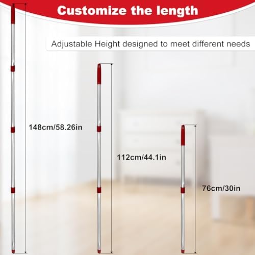 Aiyiried 4-Section Adjustable Mop Handle for O-Cedar