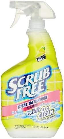 Scrub Free Bathroom Cleaner with Oxi Clean and Lemon Scent 32 oz 1