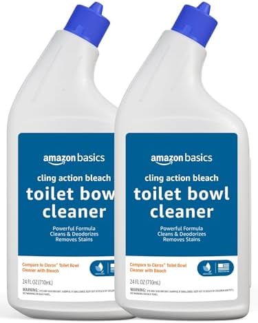 Amazon Basics Toilet Bowl Cleaner with Bleach and Fresh Scent