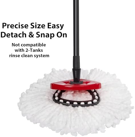 4-Pack Microfiber Mop Replacement Heads for Ocedar