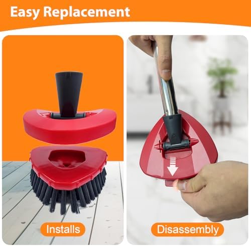 Fatmass Upgraded Spin Mop Replacement Brush for O-Cedar RinseClean 2 Tank