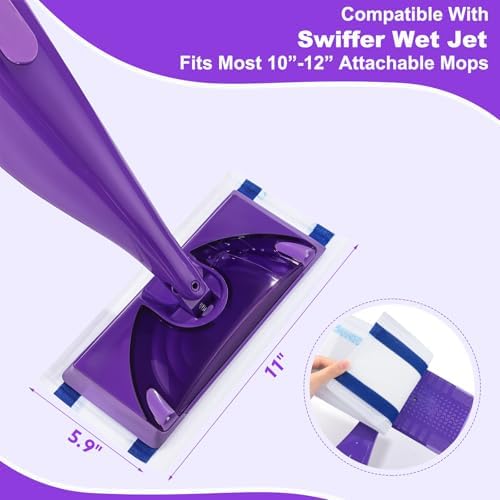 Wlich Mop Pad Refills for Swiffer WetJet and 10-11 Inch Mops
