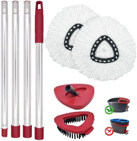 DLAIMI Spin Mop Replacement Set for Ocedar EasyWring 1-Tank System