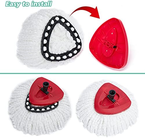 10PCS Spin Mop Replacement Heads 100 Microfiber