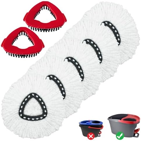 DLAIMI Spin Mop Replacement Heads for O Cedar EasyWring
