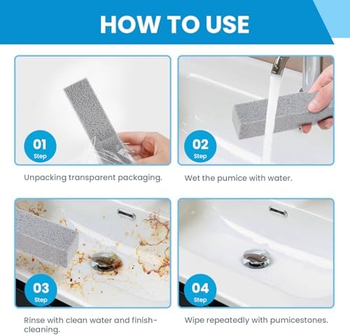 14 Pack Pumice Stones for Toilet and Surface Cleaning