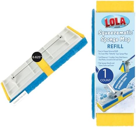 Lola Products Squeeze Matic Butterfly Sponge Mop Refill