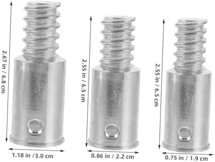 Ipetboom Broom Handle Adapter Set 3pcs Threaded Tip Connectors