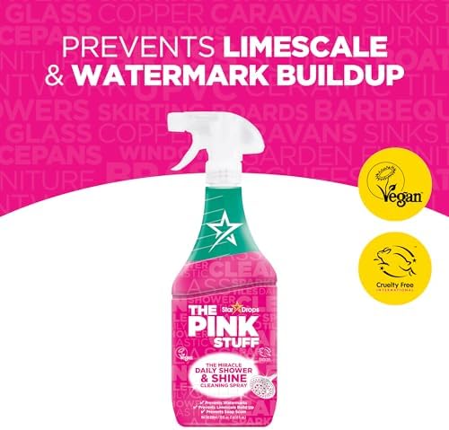 Stardrops Pink Stuff Daily Shower Cleaner 30oz No Rinse Spray