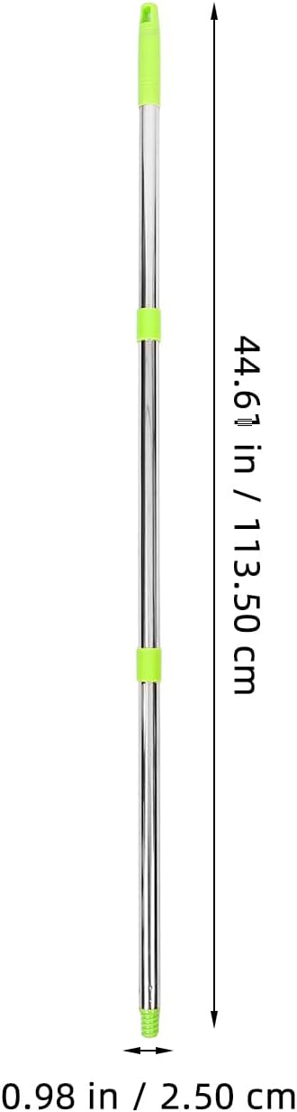 Ipetboom Adjustable 3-Section Mop Handle with Green Thread