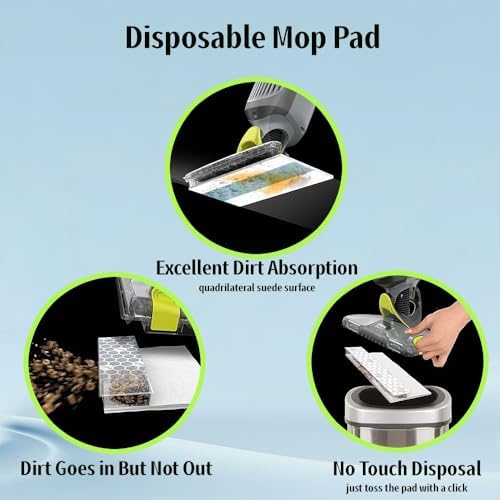 KVLZ Disposable Hard Floor Pad Refills 10 Pack