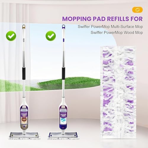 15 Pack Power Mop Refills for Swiffer Compatible