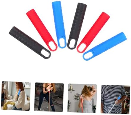 Ipetboom 6pcs Slip Mop Handle Grip Sleeves with Hanging Hook 1