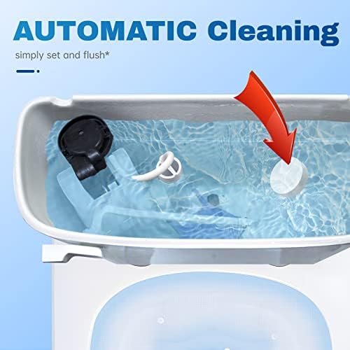 Vacplus Toilet Cleaner Tablets 20 Pack Automatic Cleaners with Bleach