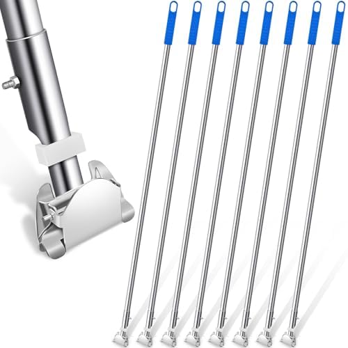 Suclain 8 Pcs Clip On Dust Mop Handle Replacement