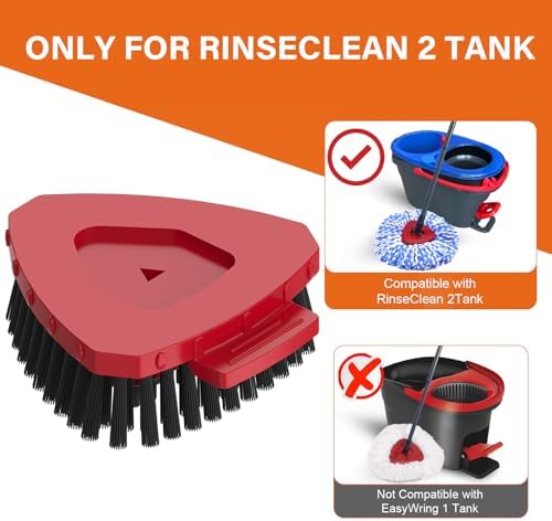 Fatmass Upgraded Spin Mop Replacement Brush for O-Cedar RinseClean 2 Tank
