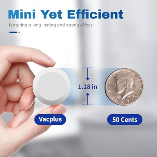 Vacplus Toilet Cleaner Tablets 20 Pack Automatic Cleaners with Bleach