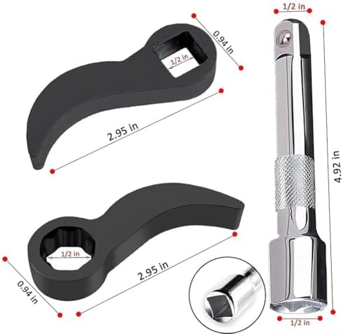 3 Pcs Crowbar Adapter Head Tool Set B