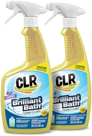 CLR Brilliant Bath Foaming Action Cleaner Spray - 26 Ounce Pack of 2