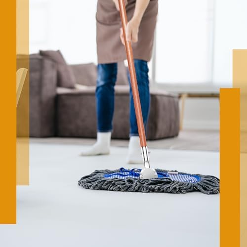 Sliner 6 Pcs Clip on Dust Mop Handle - 512 Inch Mop Stick Replacement