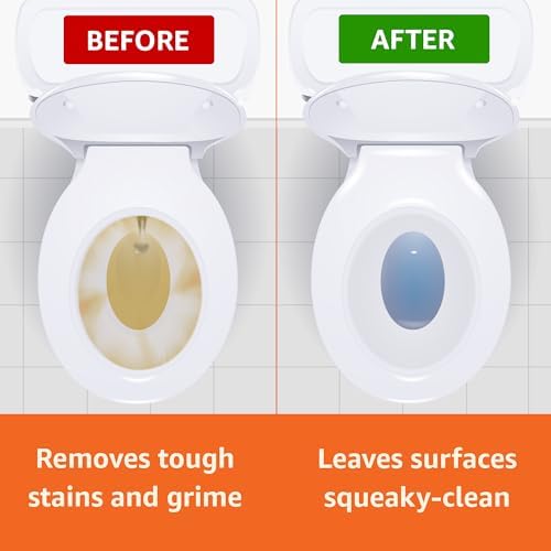 Amazon Basics Toilet Bowl Cleaner with Bleach and Fresh Scent