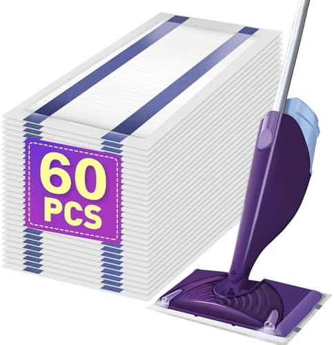 YHOVID Mopping Pad Refill for Wet Jet Mop 60 Pcs