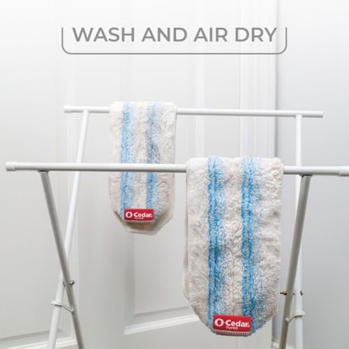 O-Cedar H2prO Mop Pads Pack of 2 - Reusable Machine Washable