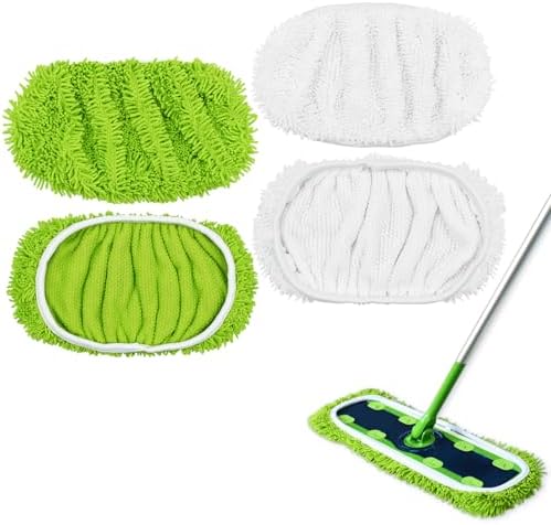 DLAIMI XL Mop Pads for Swiffer XL 4 Pack Reusable Microfiber