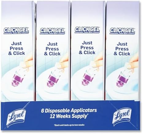 Lysol Click Gel Toilet Bowl Cleaner 6 Applicators
