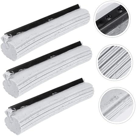 3sets Ergonomic Sponge Roller Mop Head Refills for Quick Drying