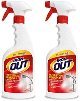 OUT Iron Out Rust Stain Remover Spray Gel 16 Fl Oz 2 Pack