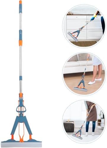 Ipetboom Reusable Sponge Mop with Long Handle