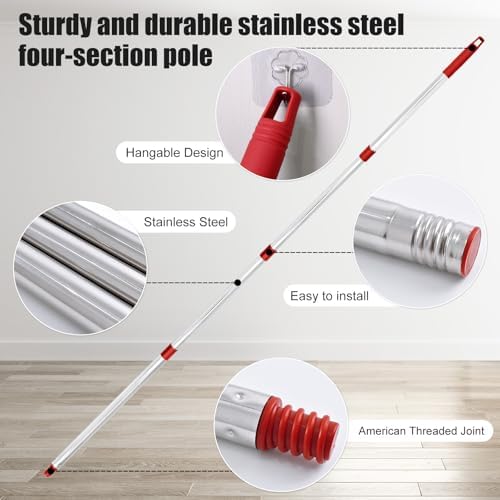 Aruihm Spin Mop Replacement Handle 2 Pack