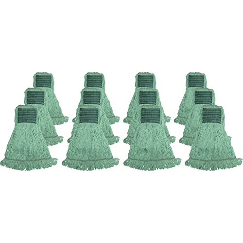 Genuine Joe MGR5BCT Synthetic Blend Wet Mop 12CT Green