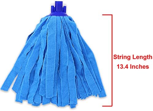 6PCS Blue Microfiber Mop Head Replacement