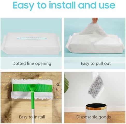 AIR U Heavy Duty Pet Dry Sweeper Pads 60 Count